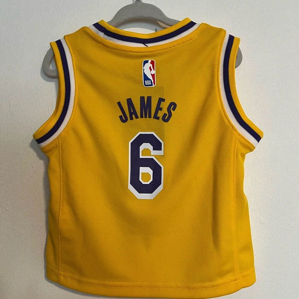 Nike Kids Lakers Gold Basketball Jersey - Picture 3 of 8